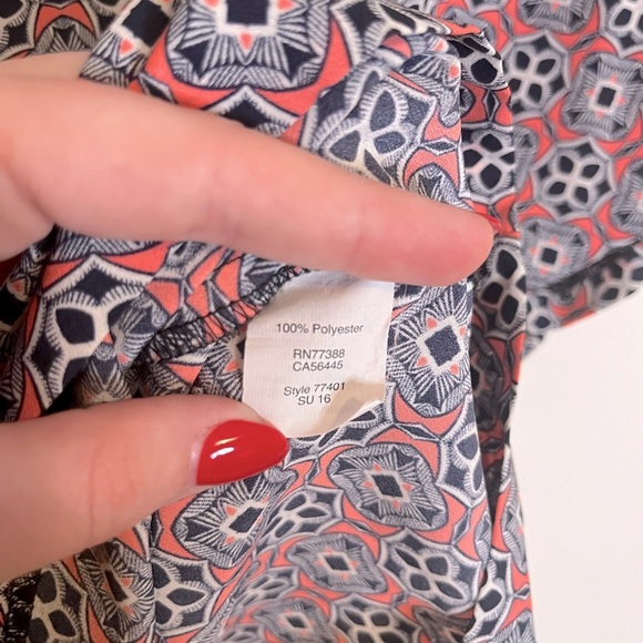 J. Crew Short Sleeve Print Blouse - Picture 7 of 8